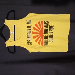 Yellow tank top, Springfield, MO, unisex S